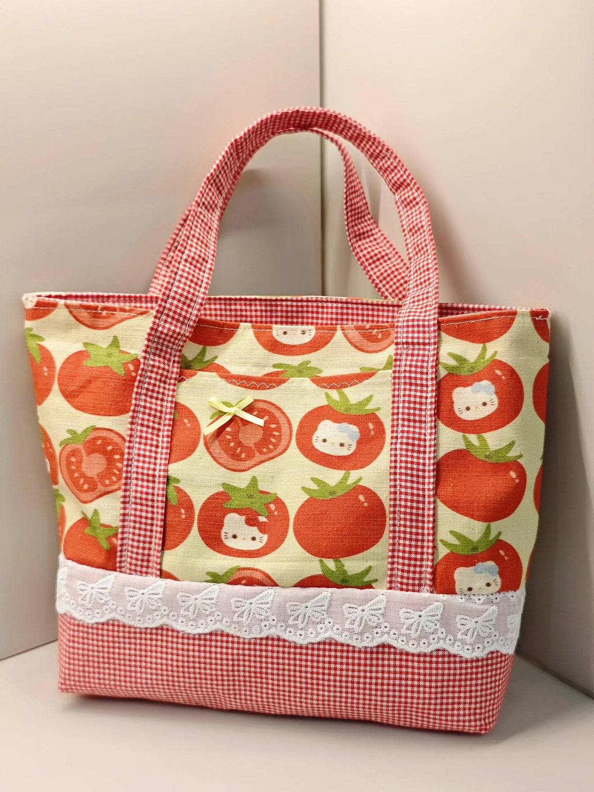 Tomato Print Fabric Tote Bag