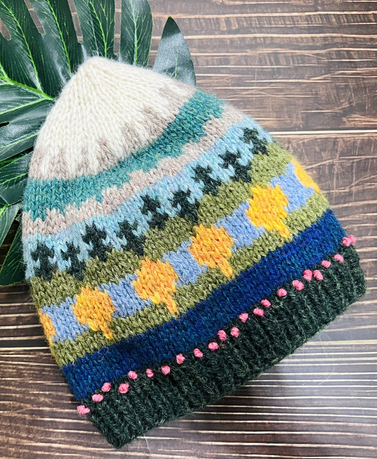 Gorro Jacquard de Lã 100