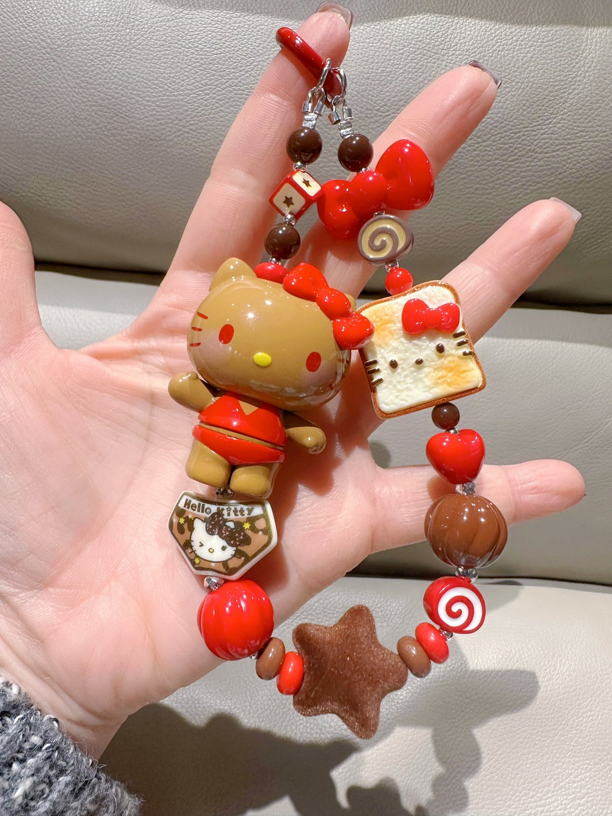 Hello Kitty Rainbow Candy Phone Strap Charm