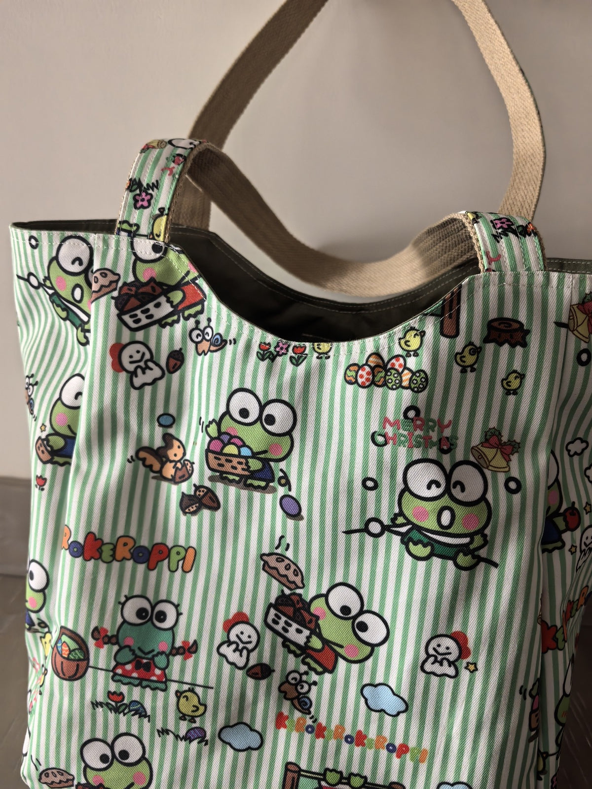 Keroppi Print Shoulder Tote Bag