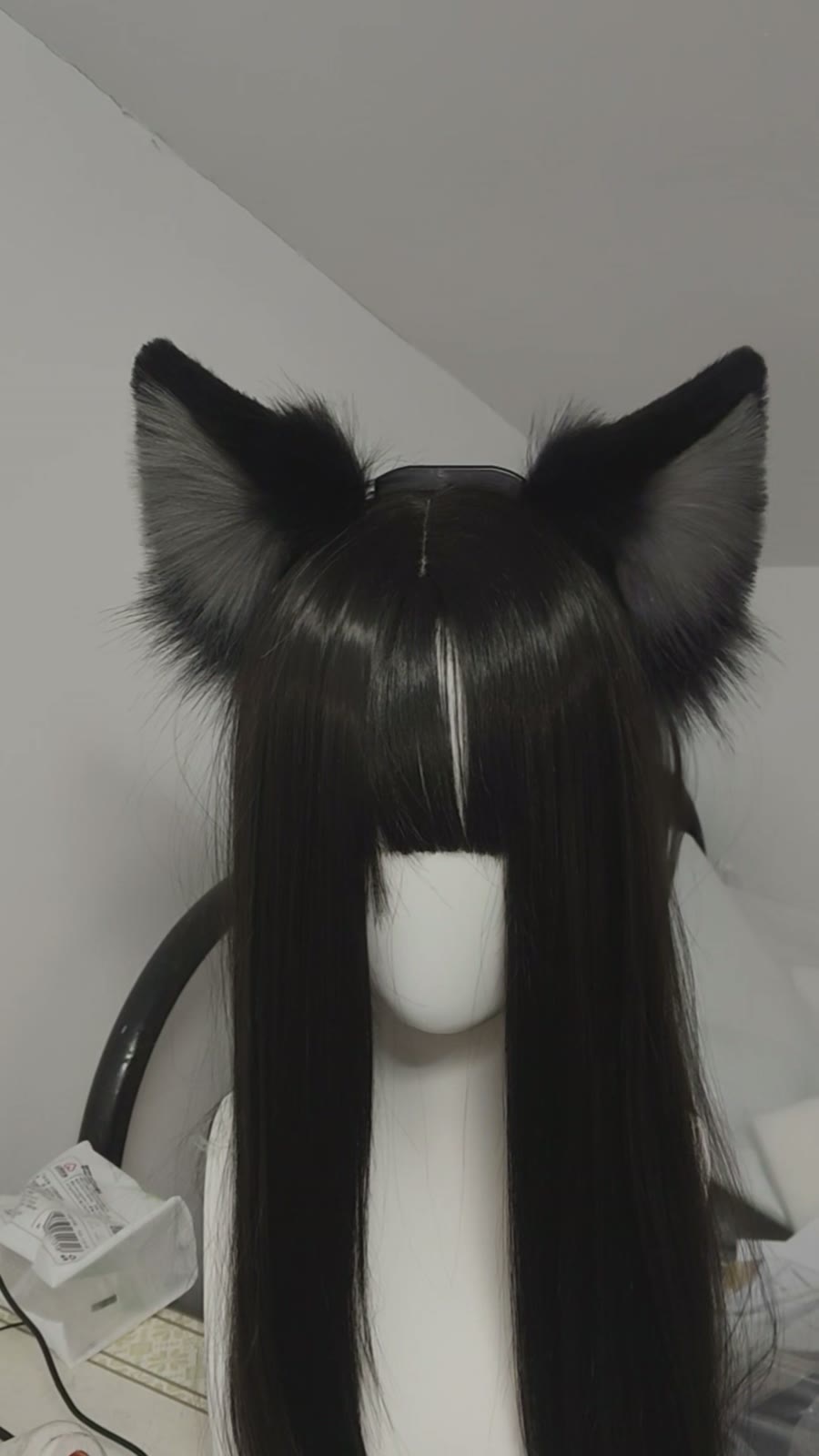 Motion Sensing Electric Wolf Cat Ears Headband