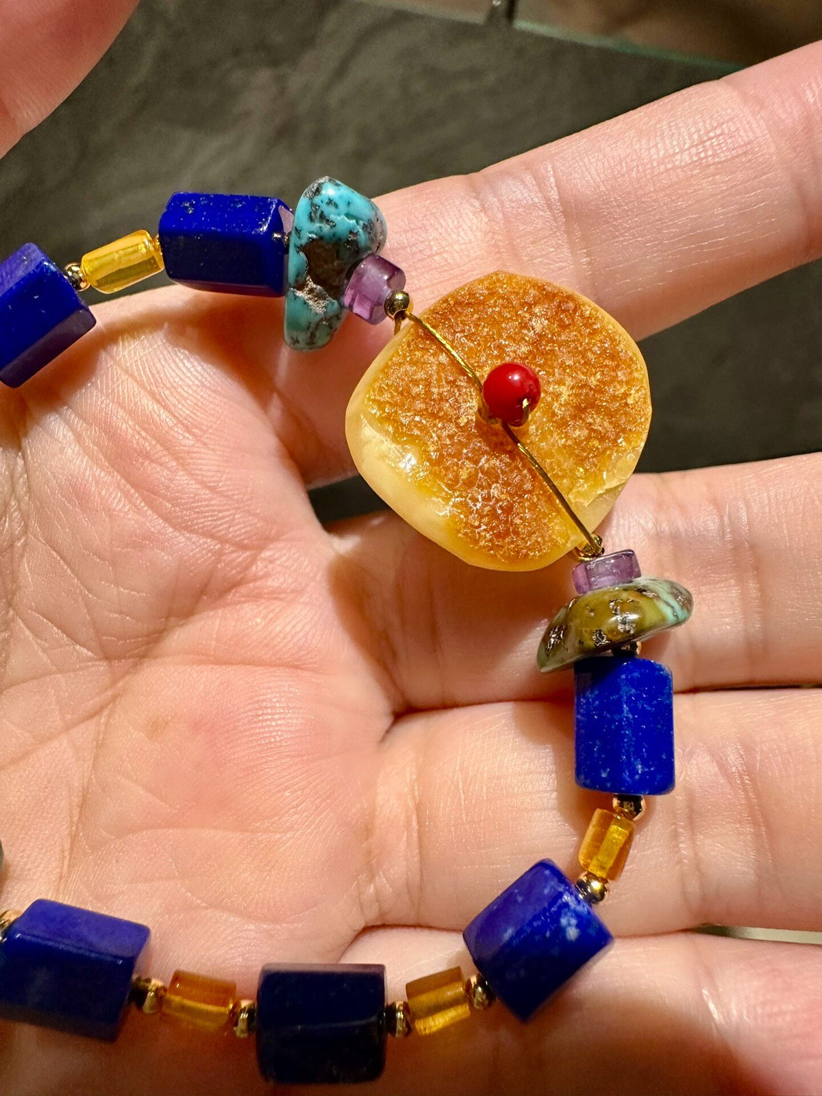 Natural Gemstone Beaded Bracelet
