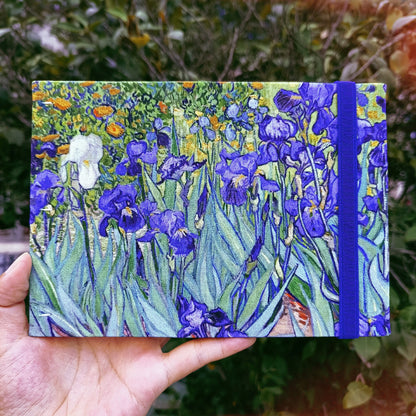 Iris Watercolor Sketchbook – 32k Thick Canvas, Coptic Stitch Binding, 300gsm Baohong Paper