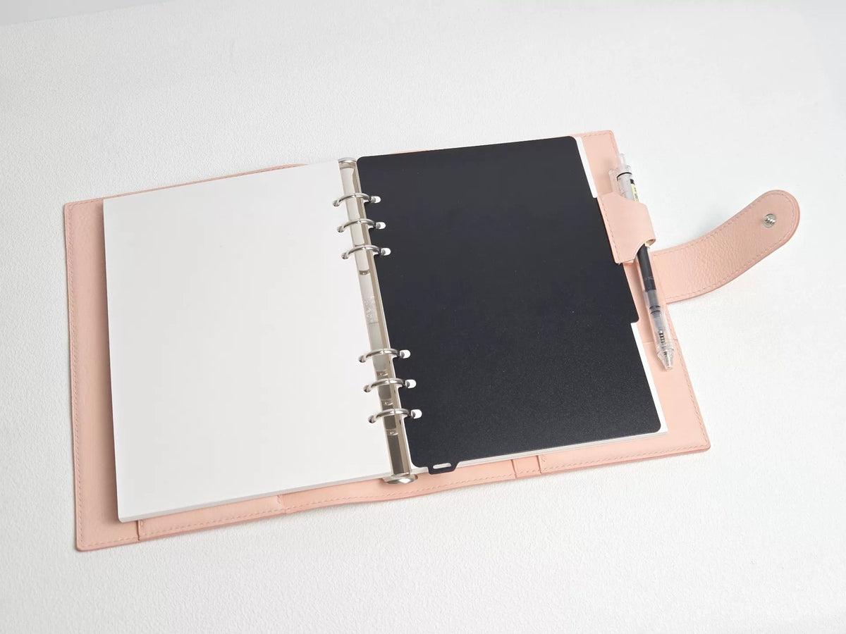Funda para agenda de cuero A5 Sand Rose