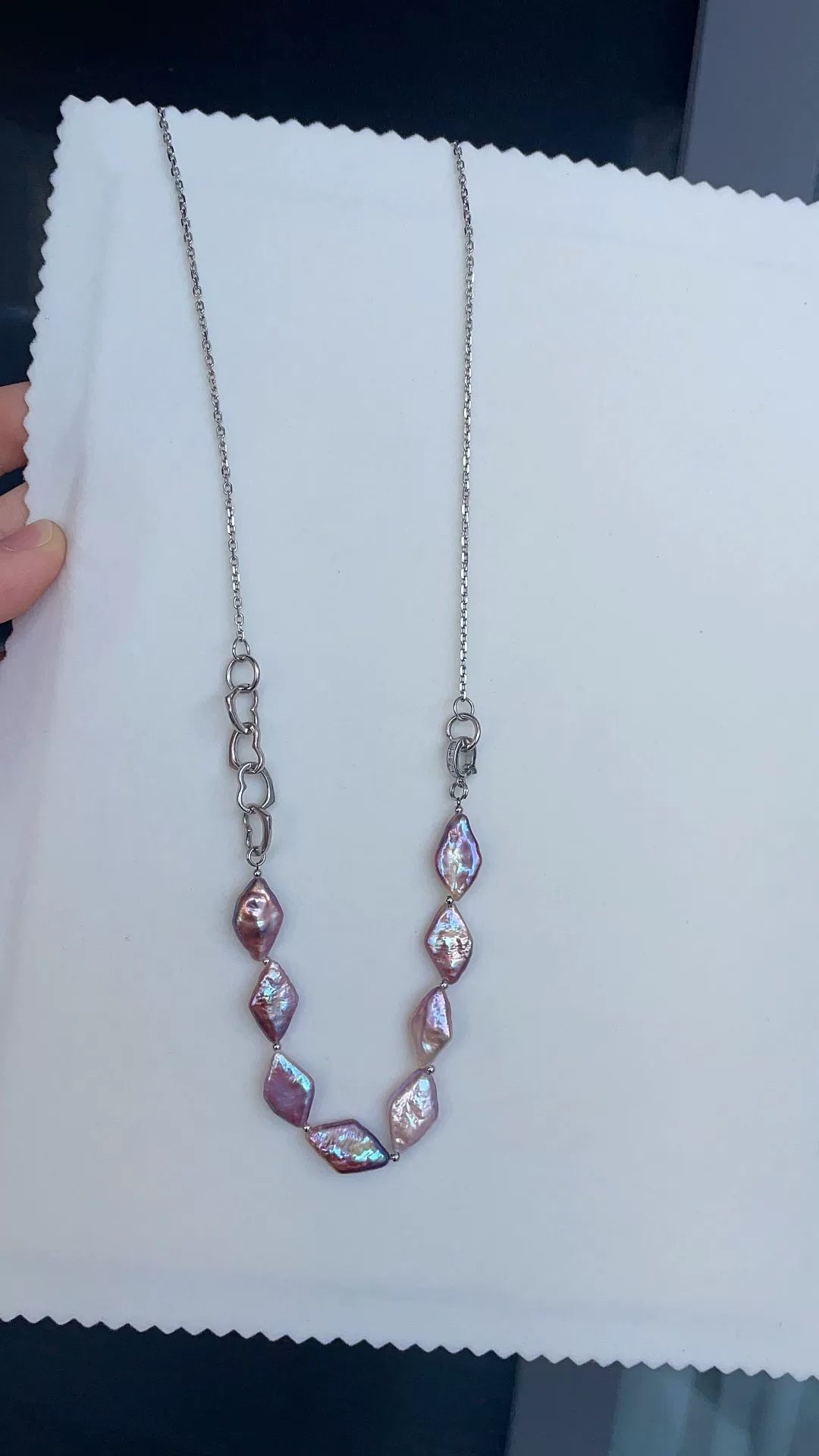 Purple Baroque Freshwater Pearl Necklace