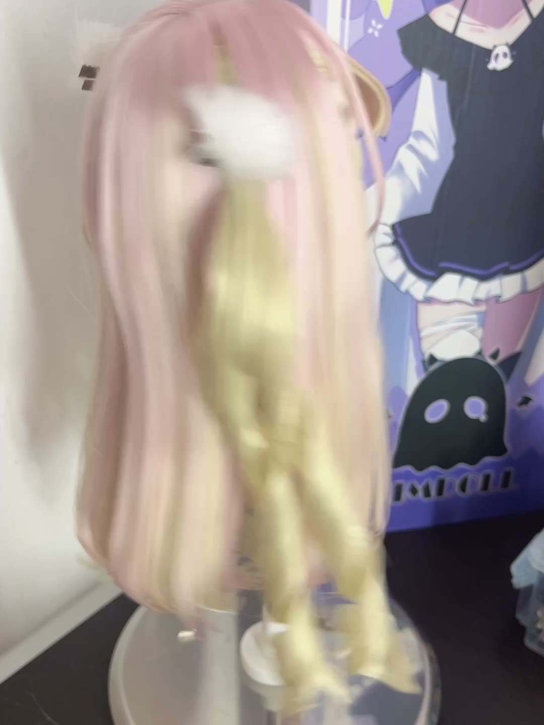 Pastel Gradient Doll Wig with Braids