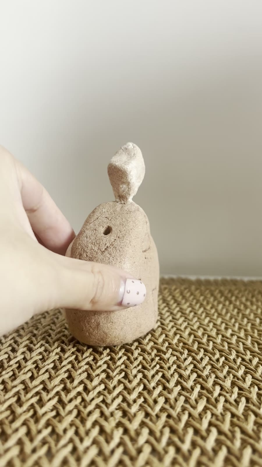Handmade Clay Incense Holder House Mirror