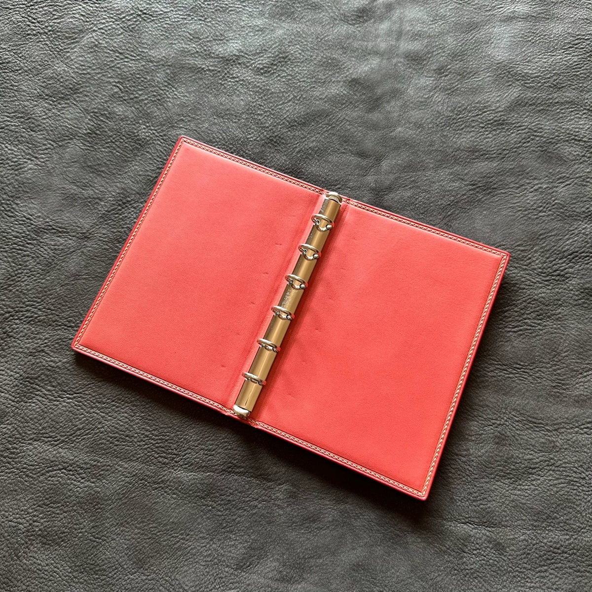 A7 Cordovan Leather Six Ring Binder