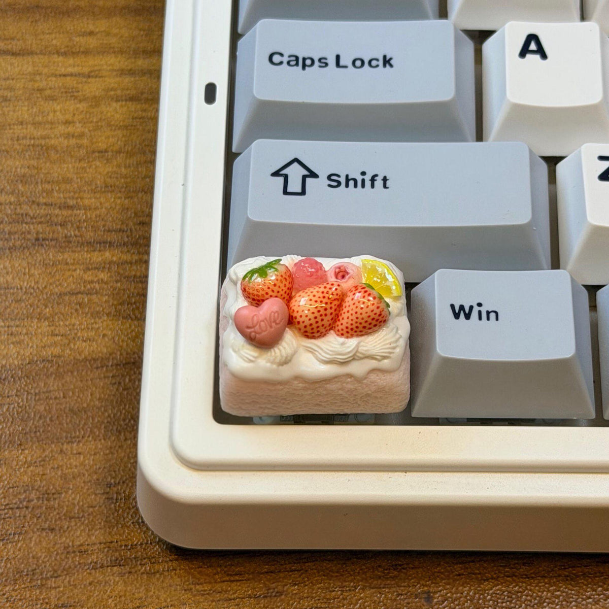 Strawberry Cheesecake Artisan Keycap Resin