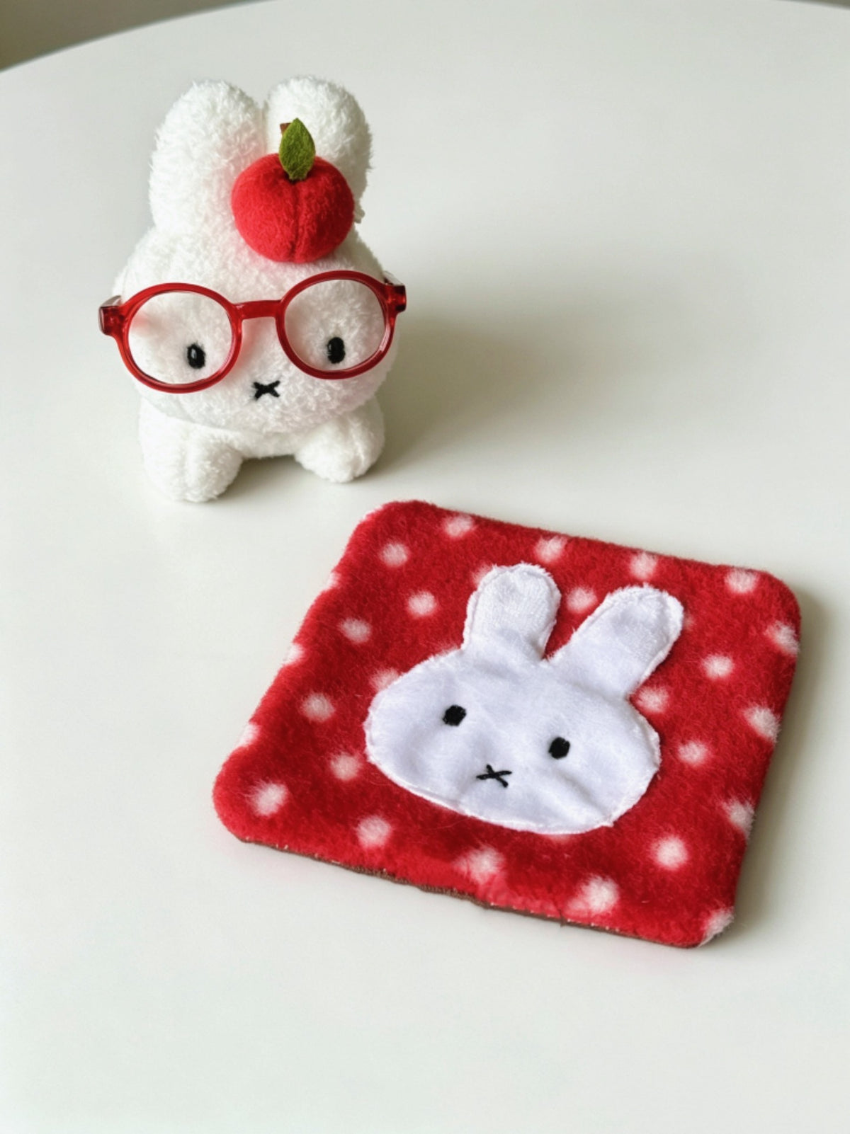 Double Sided Miffy Plush Coaster