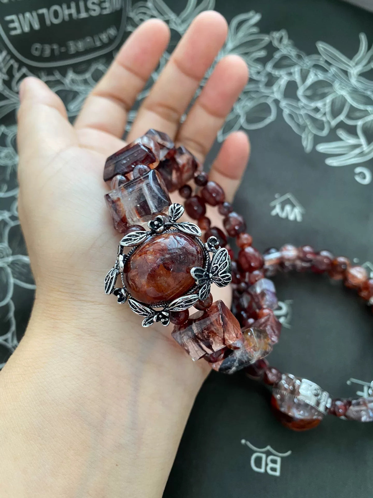 Natuurlijke Jiaohua Kwarts Kristal Armband