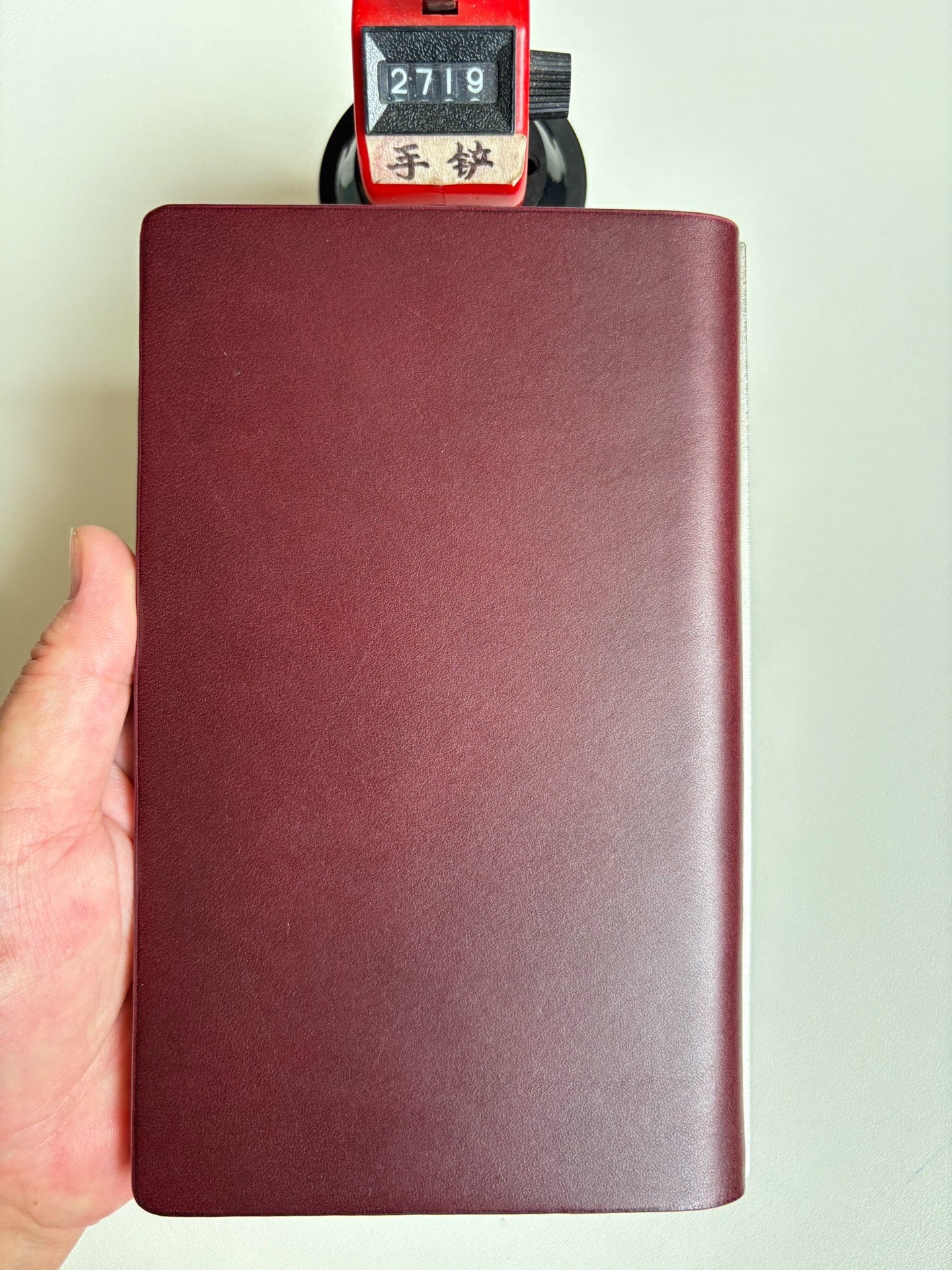 Handmade Buttero Leather A6 Ring Binder Cover with 9-Ring Mechanism