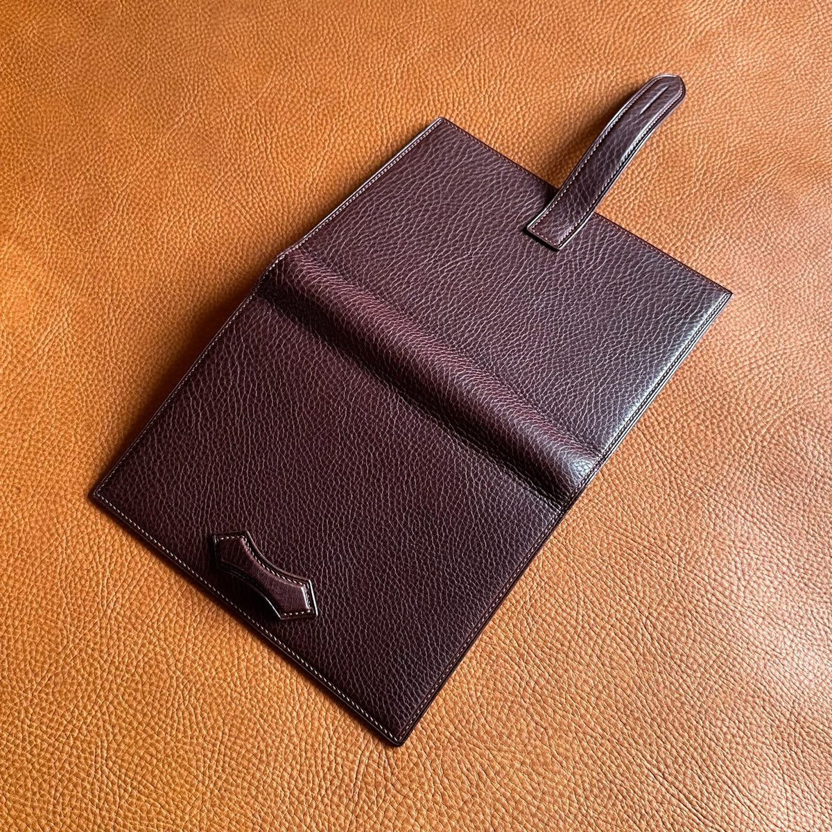 A6 システム手帳 コーヒー Mbox レザー