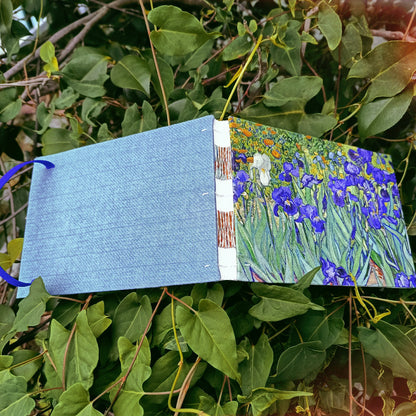 Iris Watercolor Sketchbook – 32k Thick Canvas, Coptic Stitch Binding, 300gsm Baohong Paper