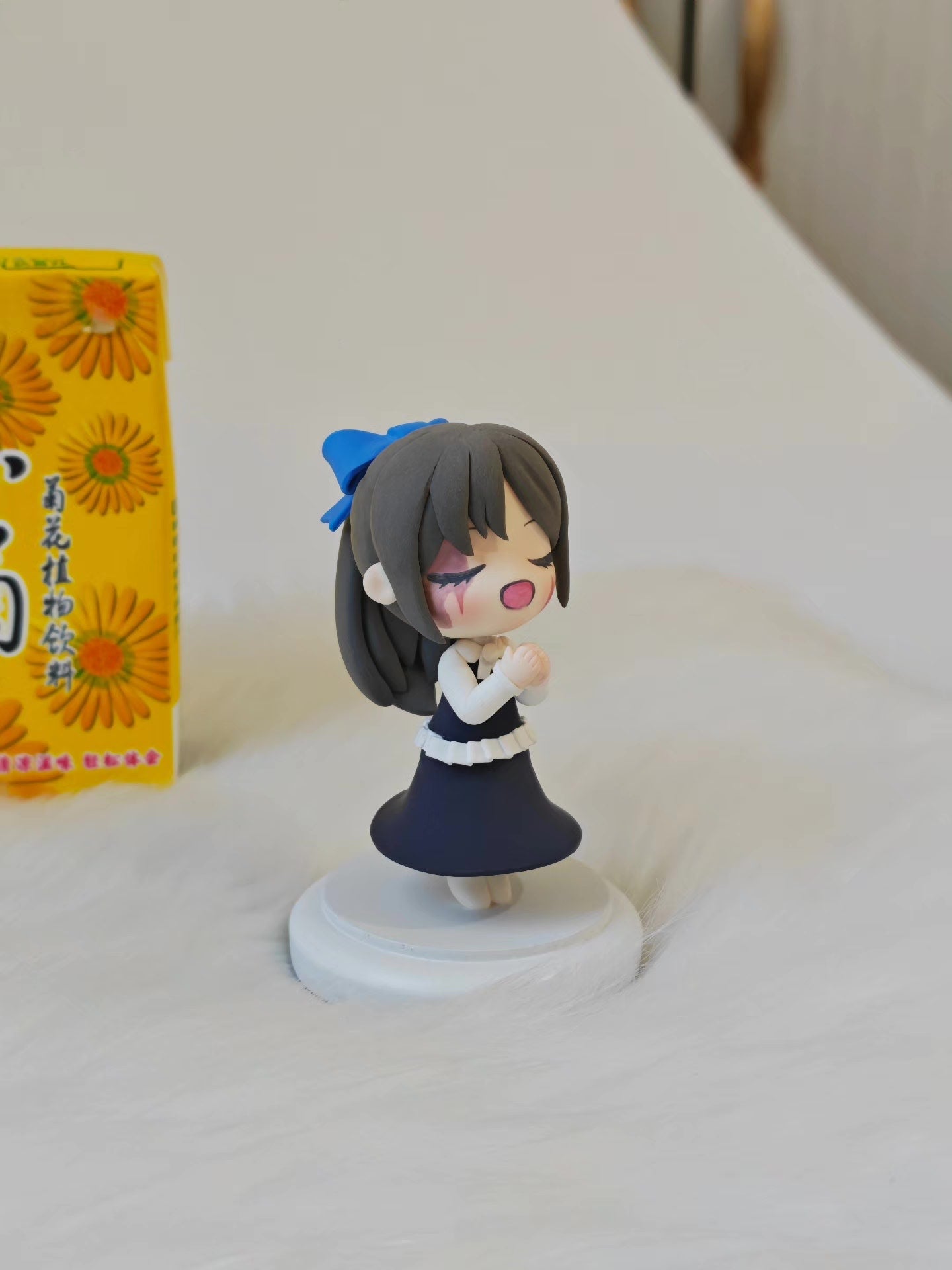 Q-version Clay Figurine 10cm Ultra-lightweight Clay with Resin Clay