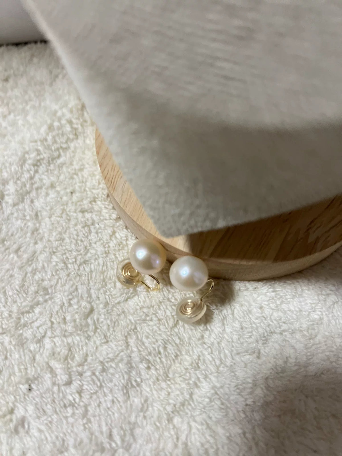 11mm Süßwasserperlen Clip-On-Ohrringe