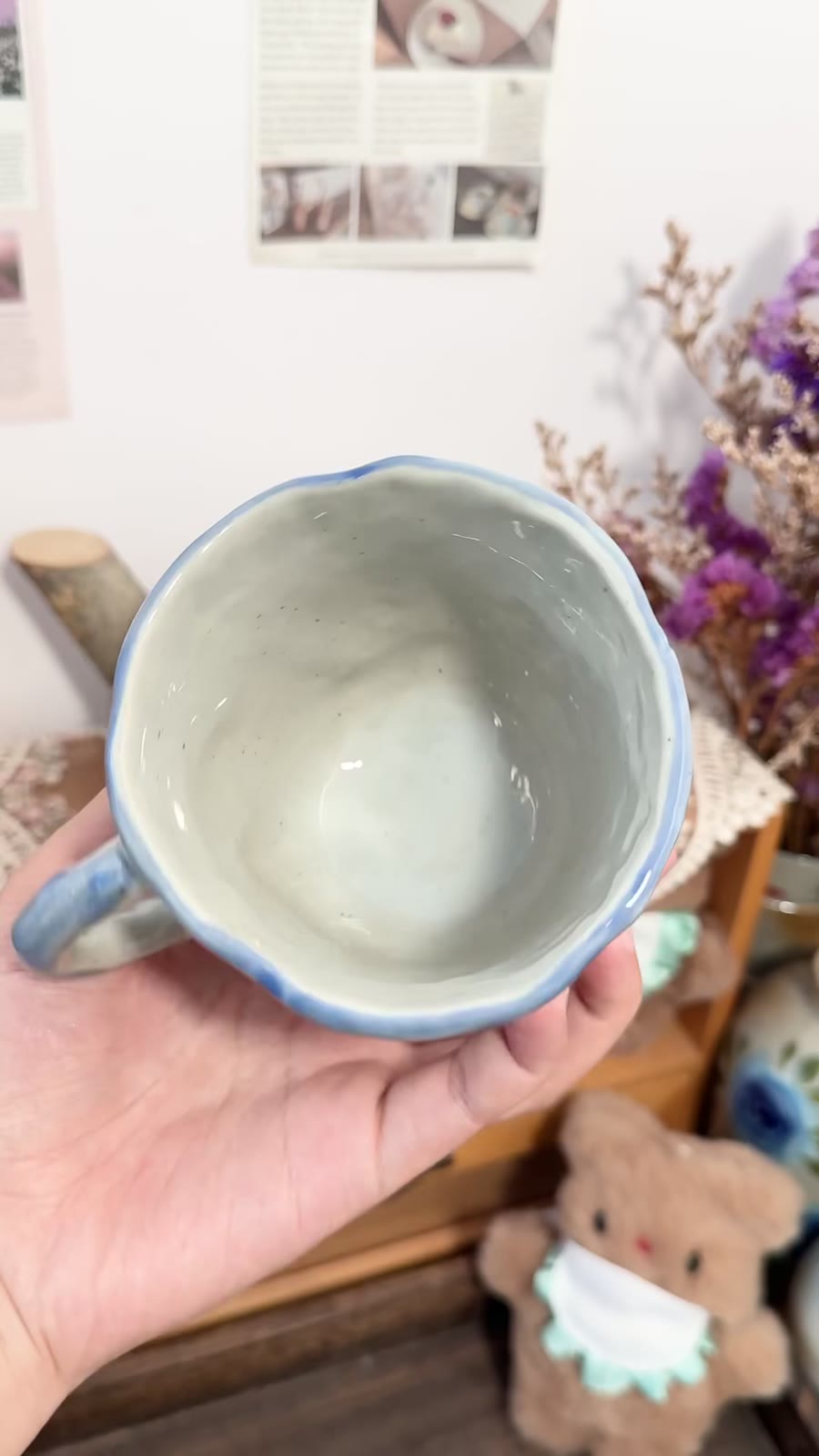 Handmade Ceramic Cat Mug 270ml