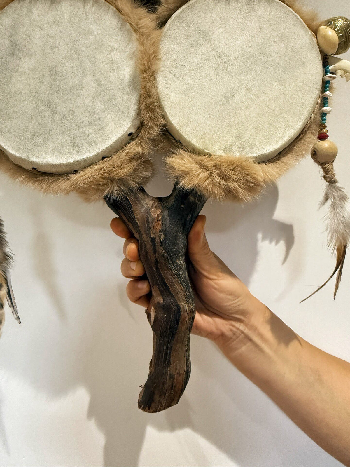 Witch Goat Skin Coconut Shell Shamanic Healing Drum