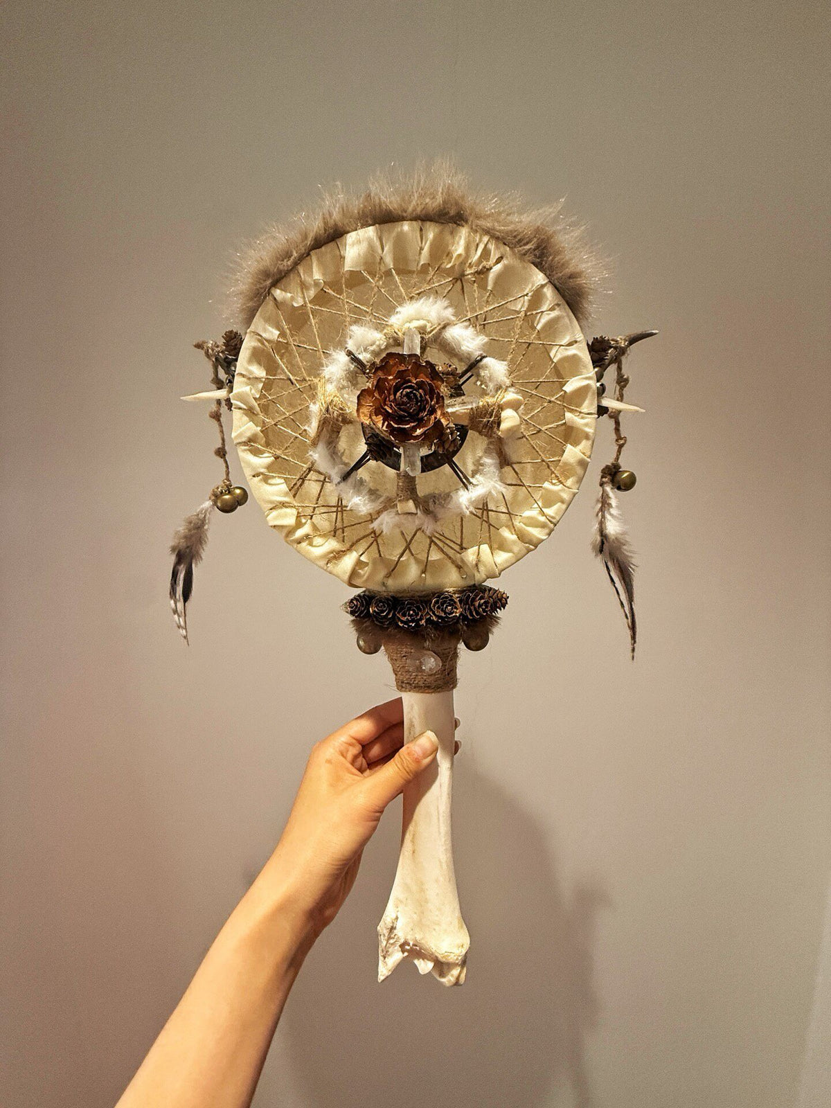 Shamanic Drum Moonlight Rose Sheepskin