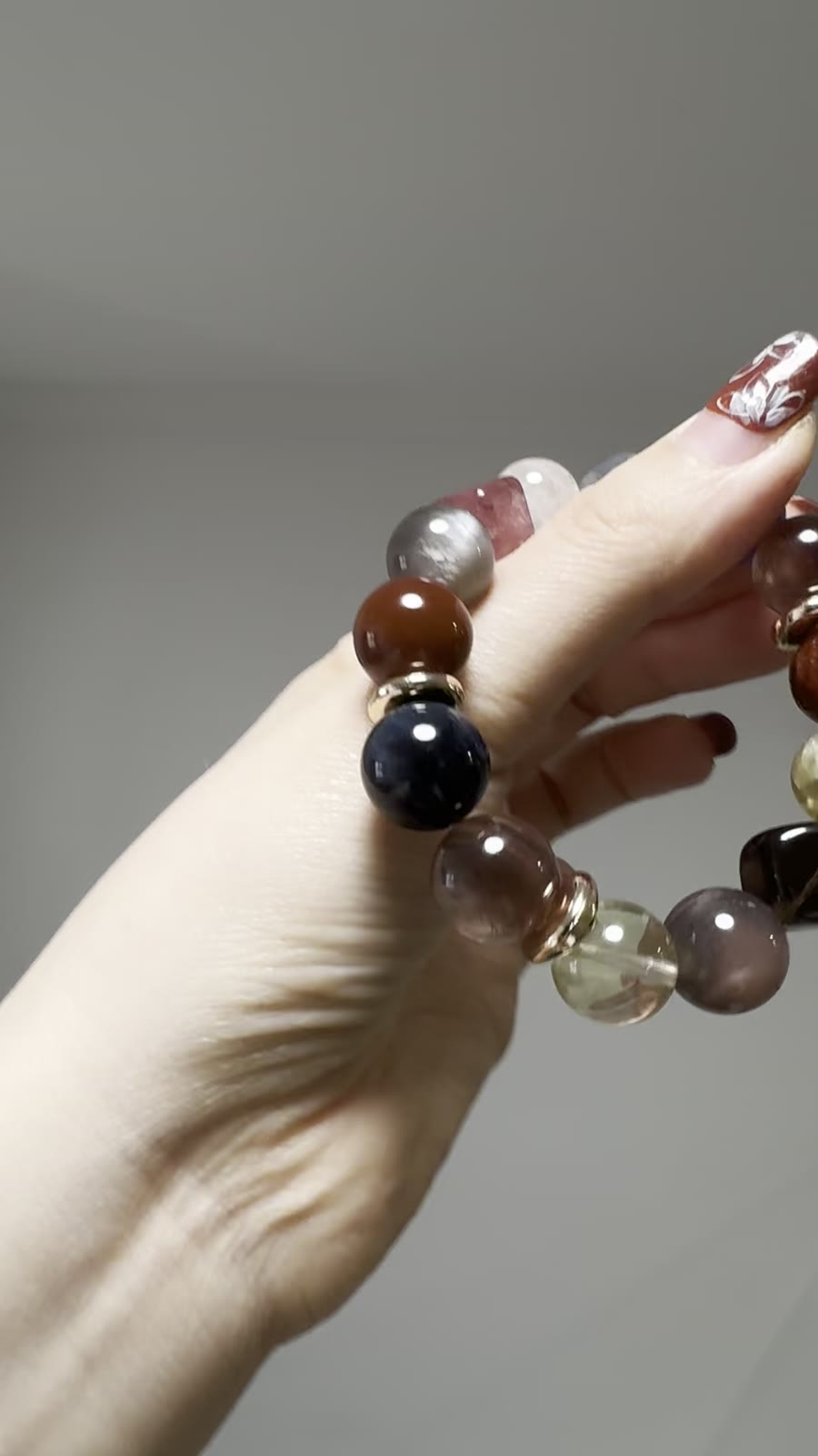 Multi Gemstone Beaded Bracelet 13mm