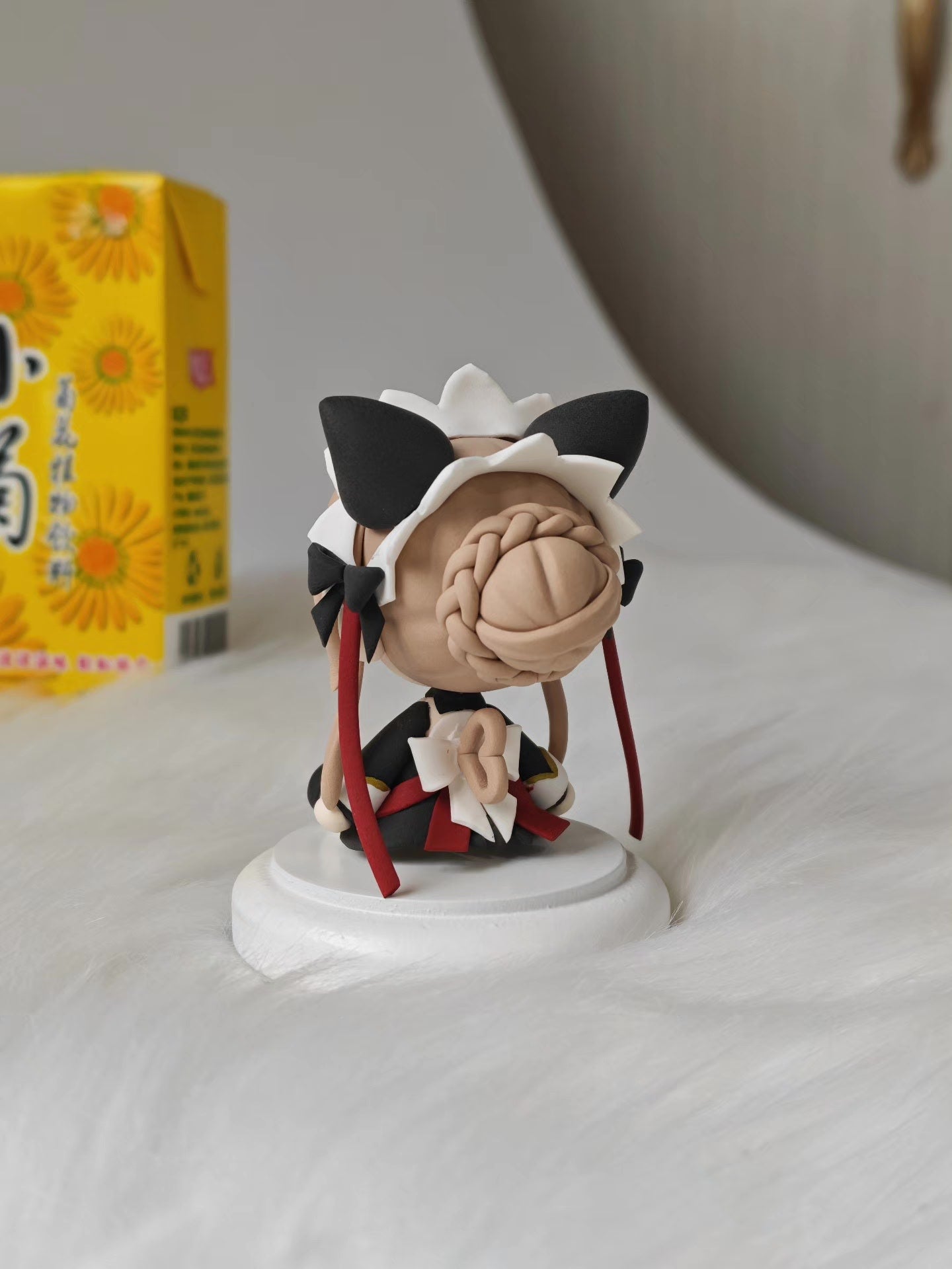 Genshin Impact Sandrone Q Version Clay Figurine Seated 9cm