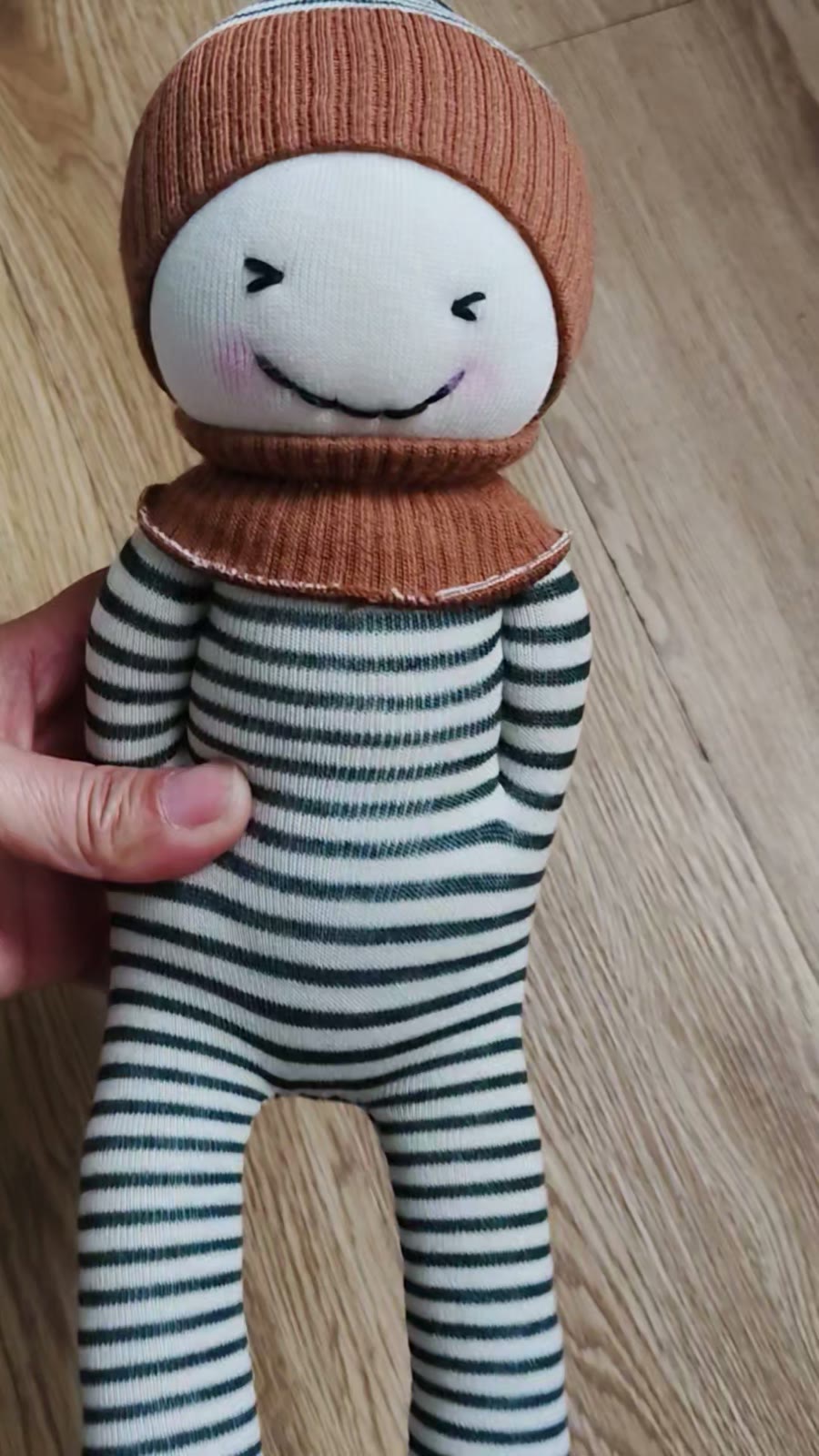 Boneca de Meia de Peluche Artesanal de Conforto