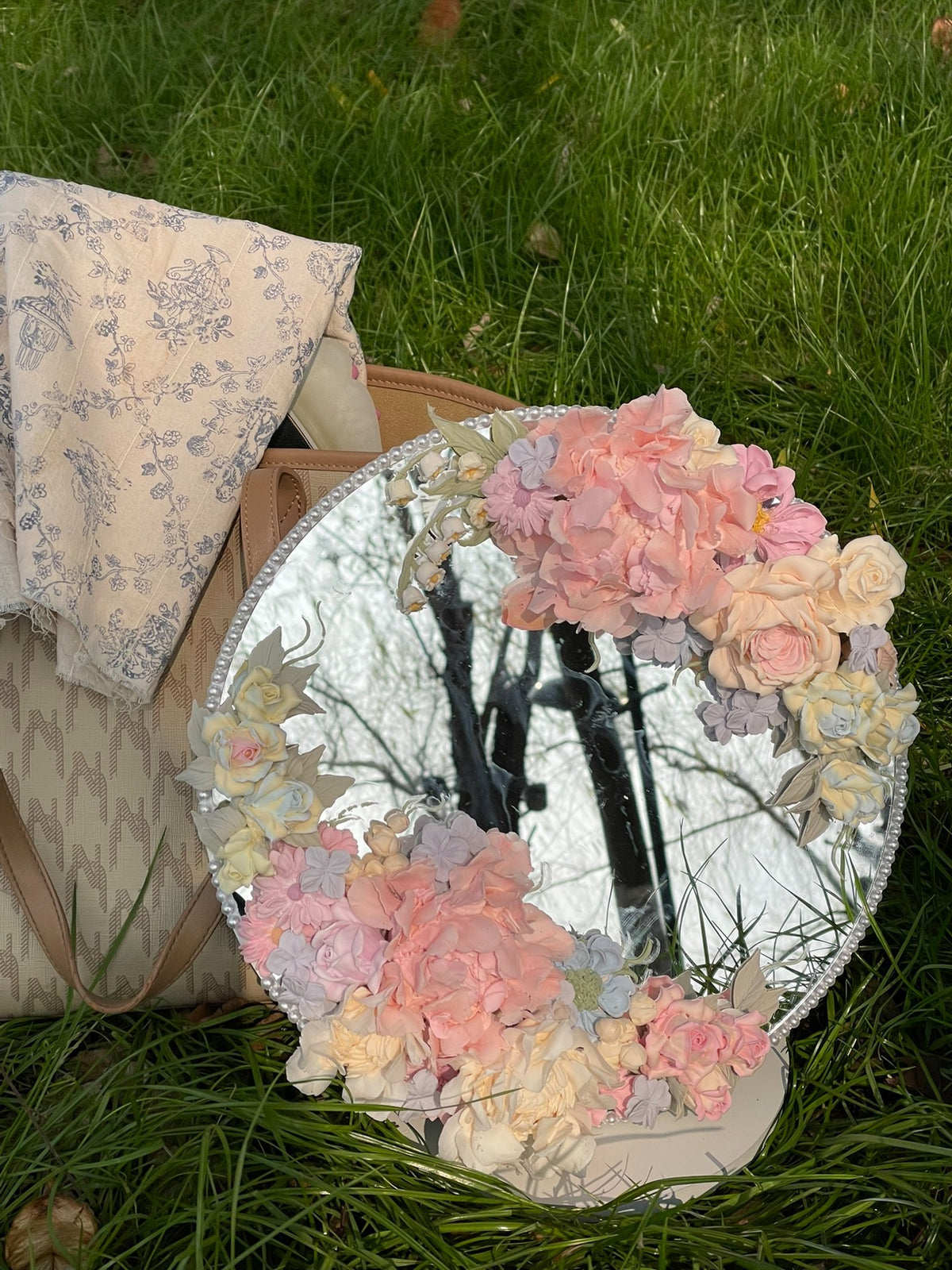 Clay Flower Custom Mirror