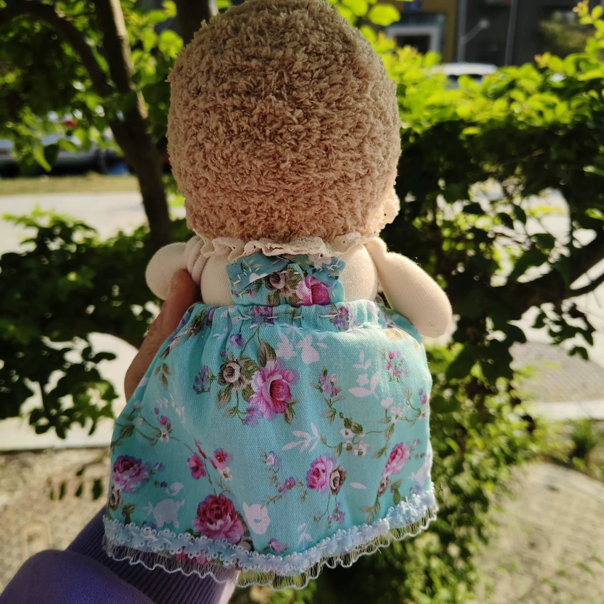 Handgjord sockdocka prinsessa 23 cm