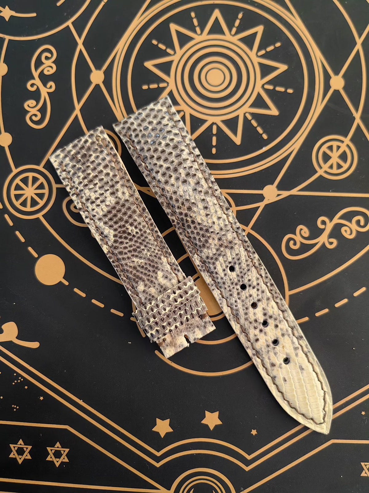 Handmade Lizard Leather Watch Strap 20mm