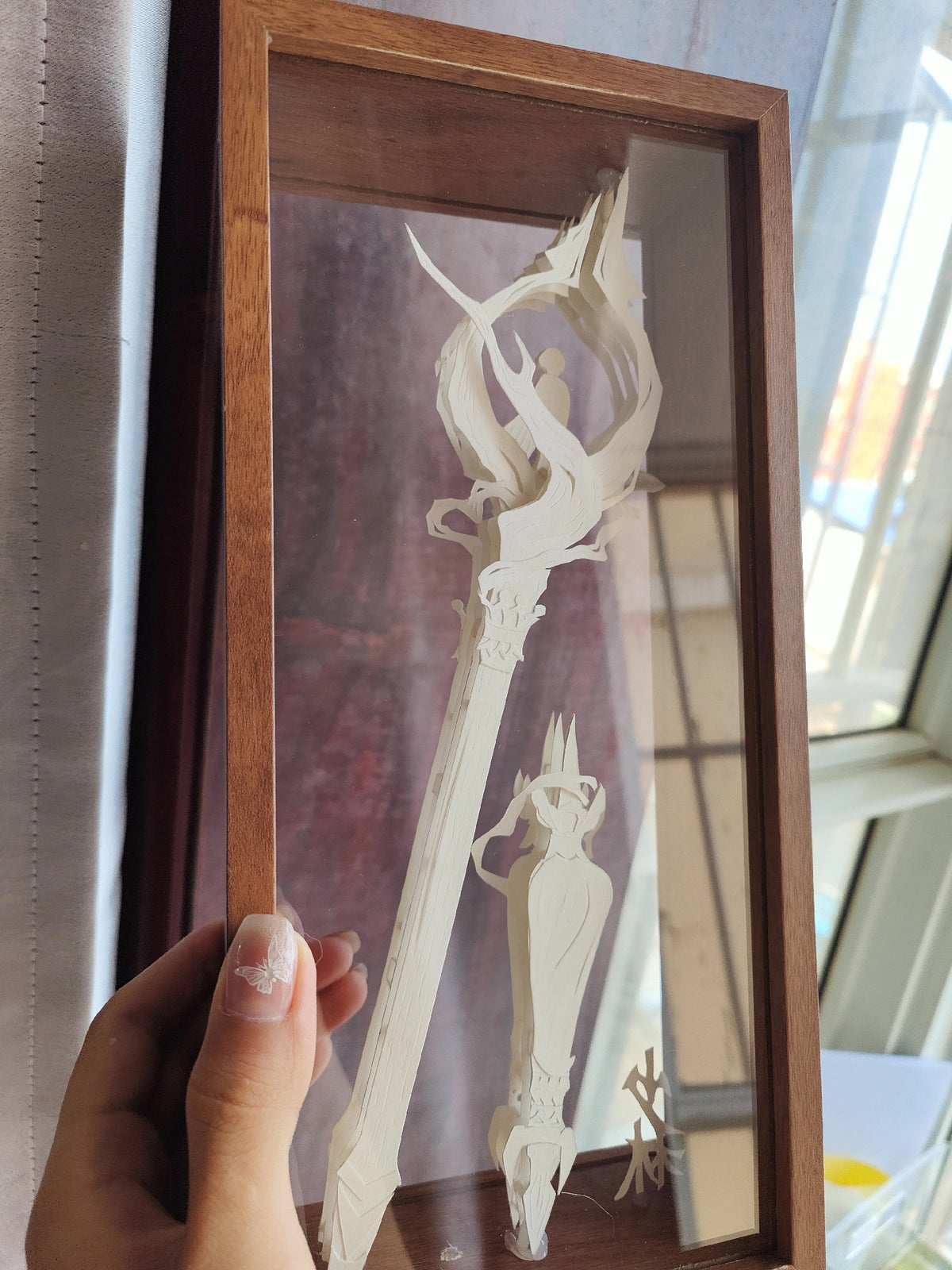 Shaolin Martial Arts Paper Carving Display