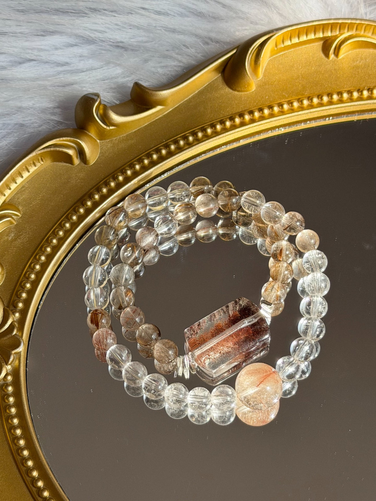 Natural Quartz Double Strand Bracelet