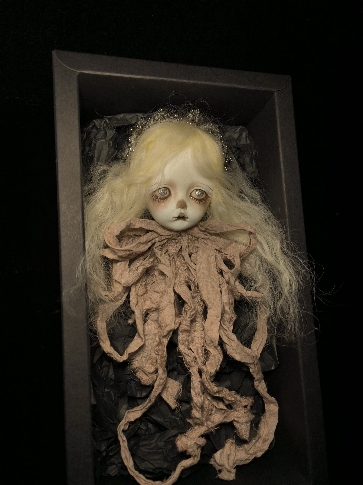 Greefee Doll Brooch Porcelain Head