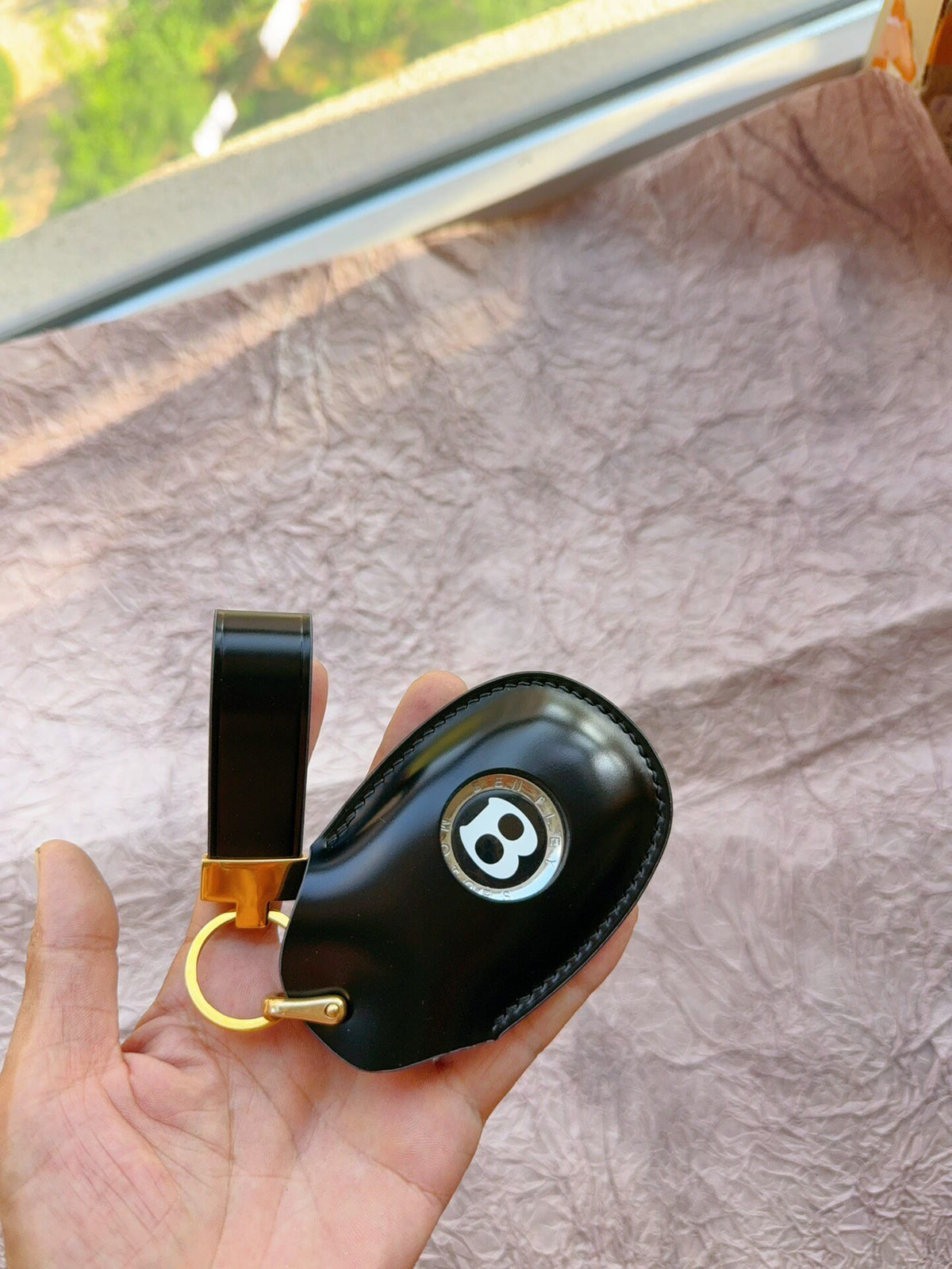 Bentley Key Case Japanese Shell Cordovan Leather