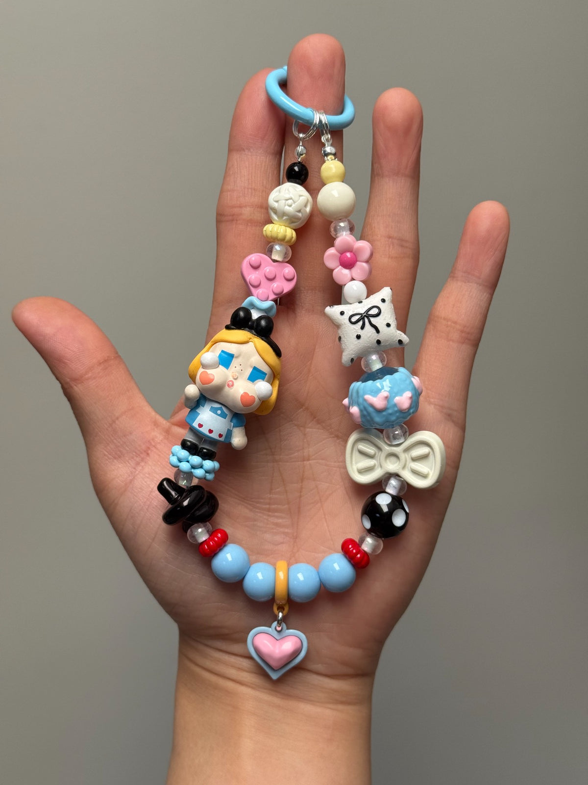 Crying Alice Beaded Phone Strap Charm
