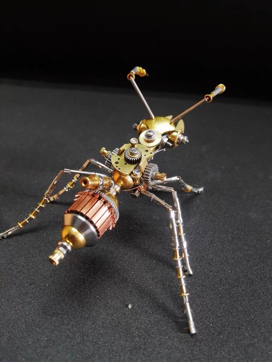 Steampunk Metal Mechanical Ant Assembly Model