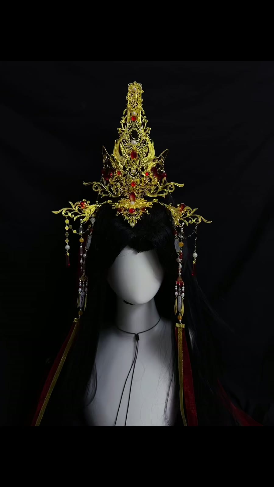 Gold Phoenix Cosplay Crown Headpiece