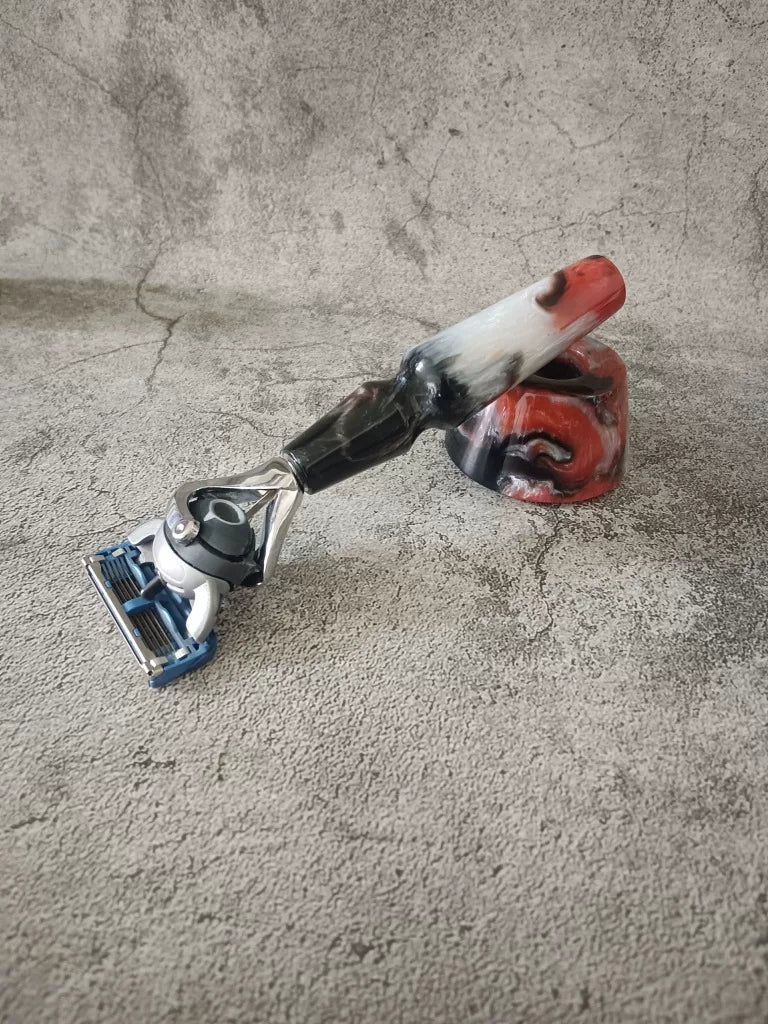 Handmade Safety Razor with Custom Turned Handle