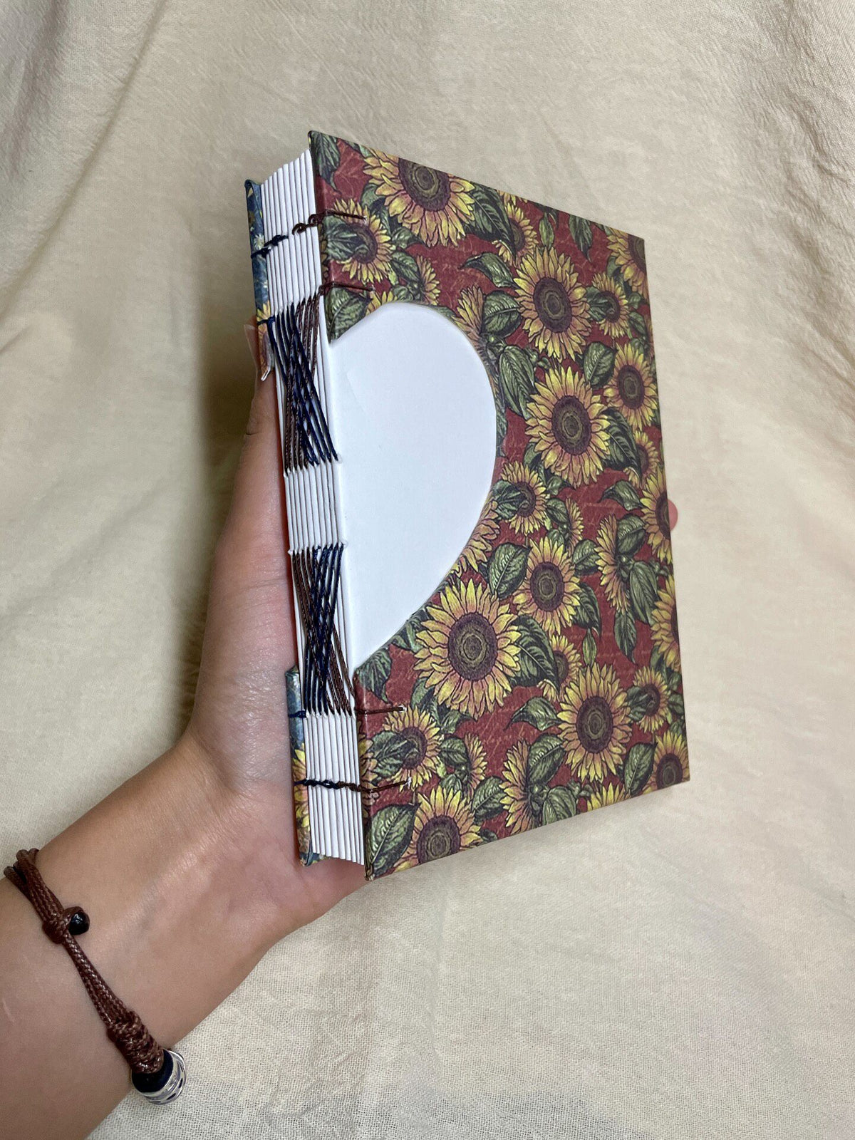 Handmade Notebook A6 Heart Cutout