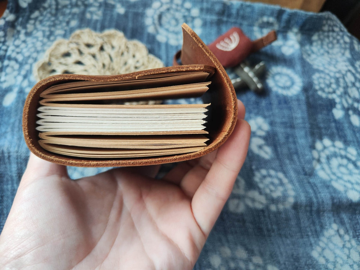 Handcrafted Leather Journal with Cactus Charm