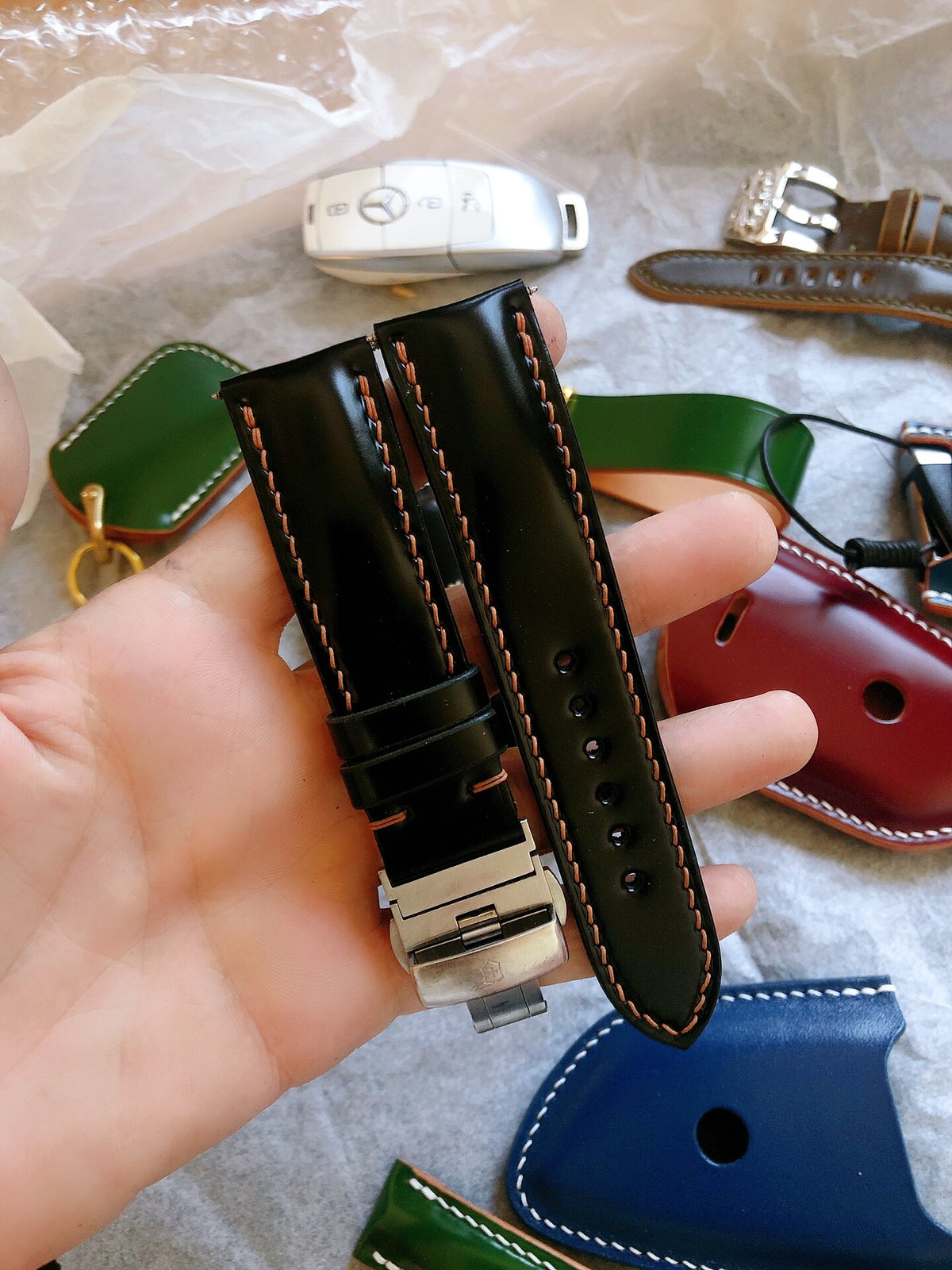 Handcrafted Japanese Horsehide Leather Watch Strap