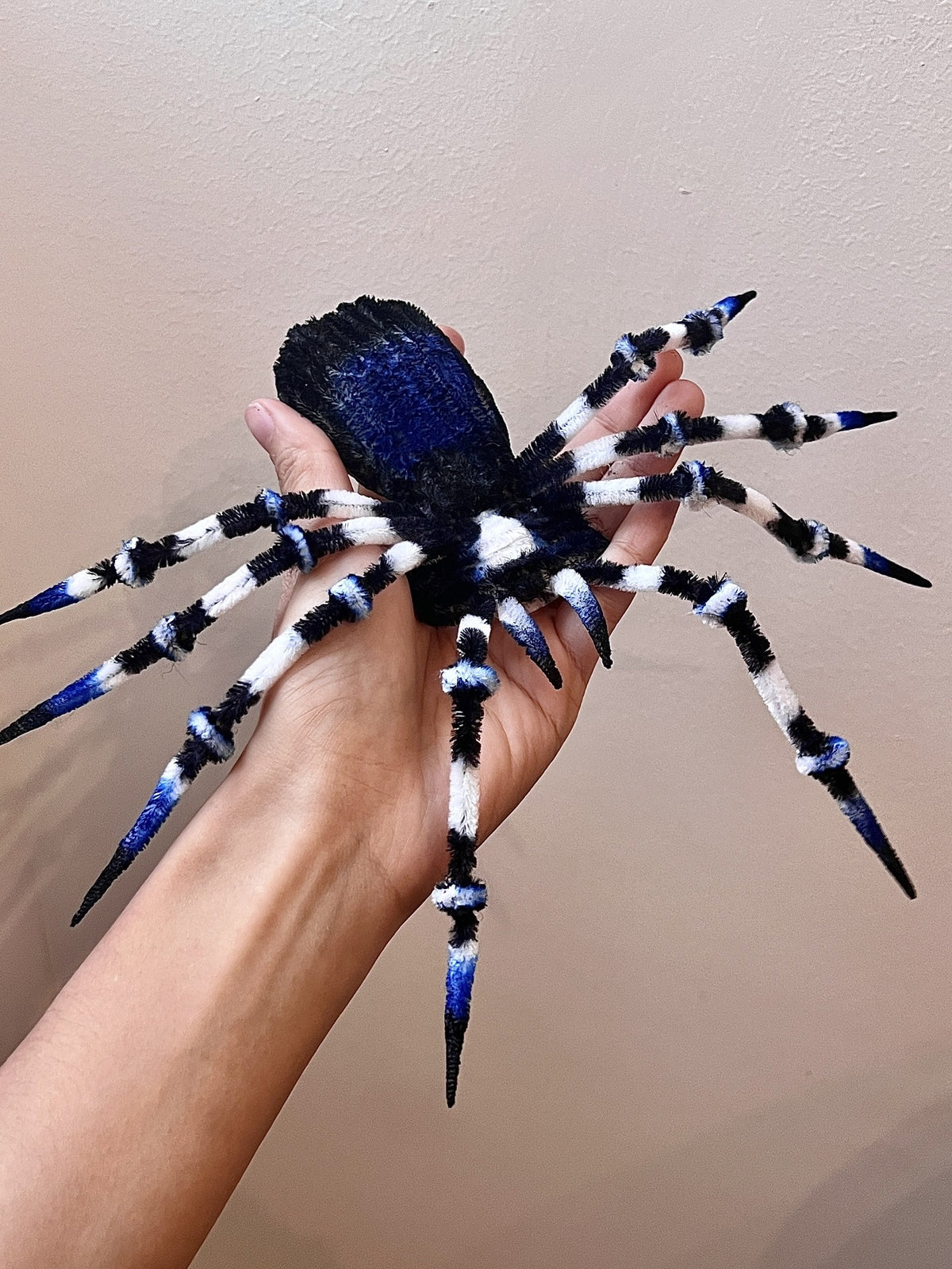 Chenille Spider Plush Poseable Dark Fantasy Toy