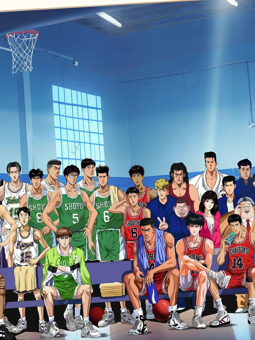 Slam Dunk Ensemble Framed Art Print