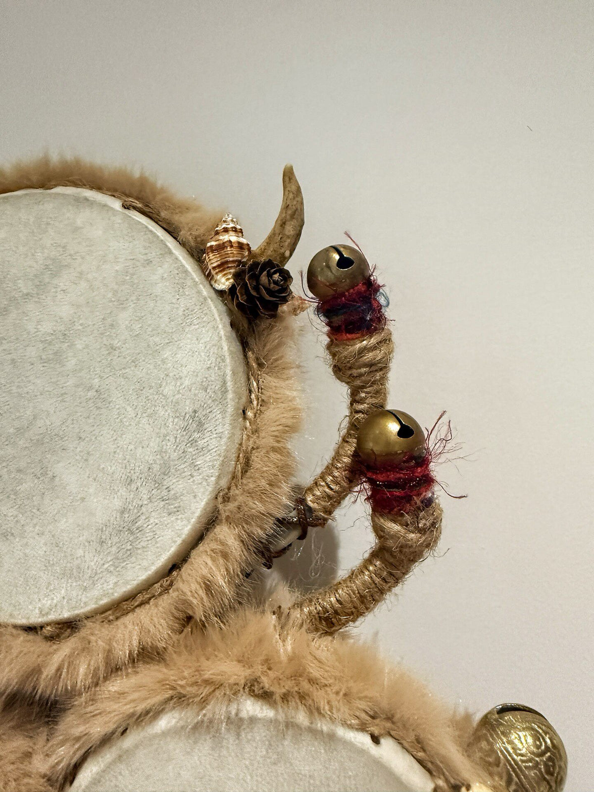 Witch Goat Skin Coconut Shell Shamanic Healing Drum