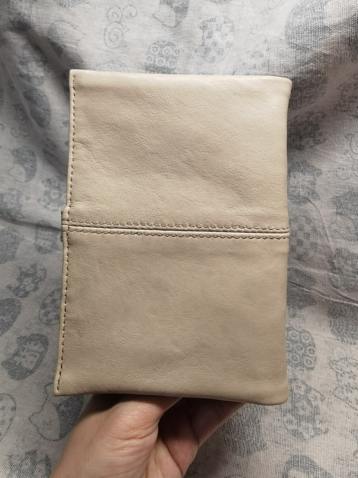 Handmade Off-White Sheepskin A6 Journal Cover