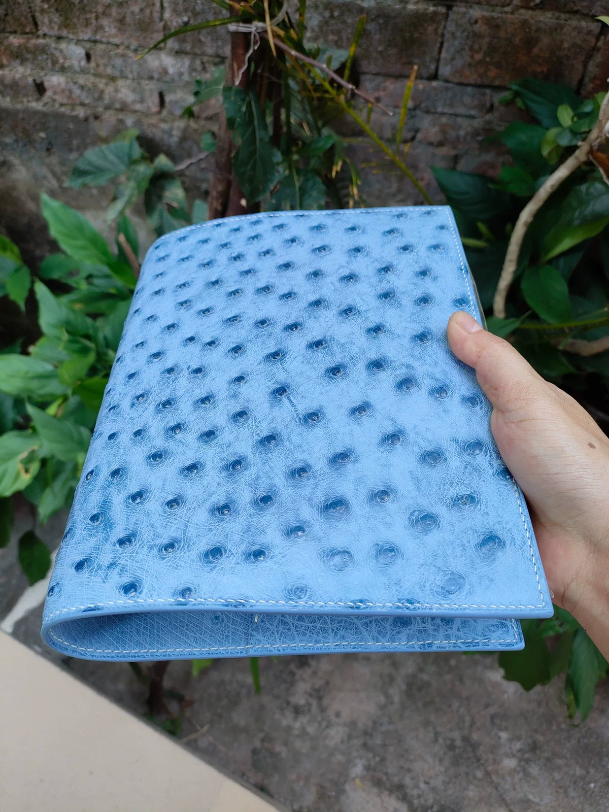 A5 Six Ring Denim Blue Loose Leaf Journal