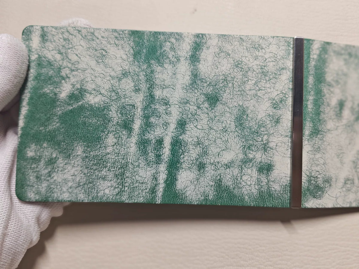 Copertina per Quaderno a Fogli Mobili in Pelle Verde Menta