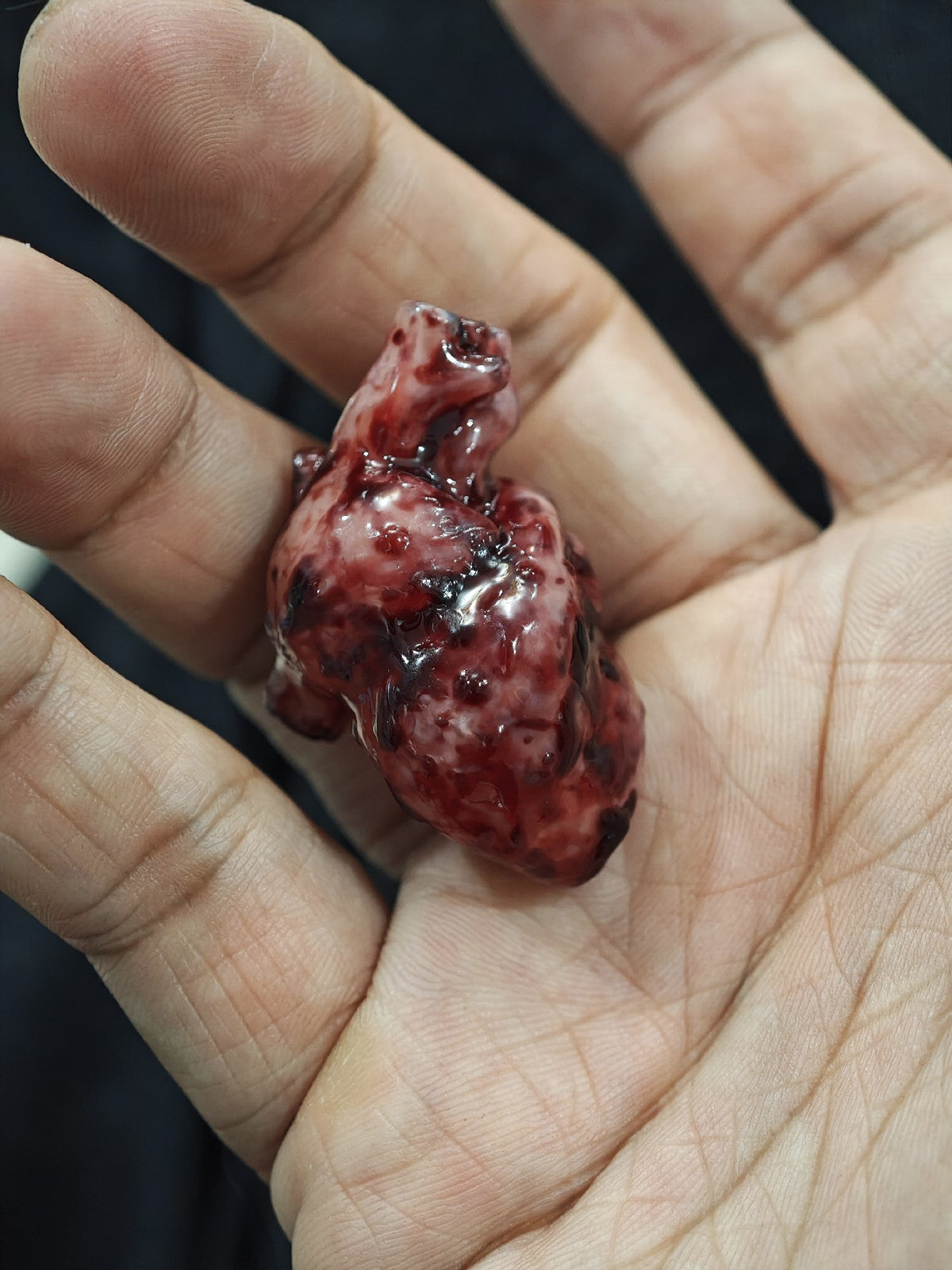 Cthulhu Heart Pendant Glossy Resin