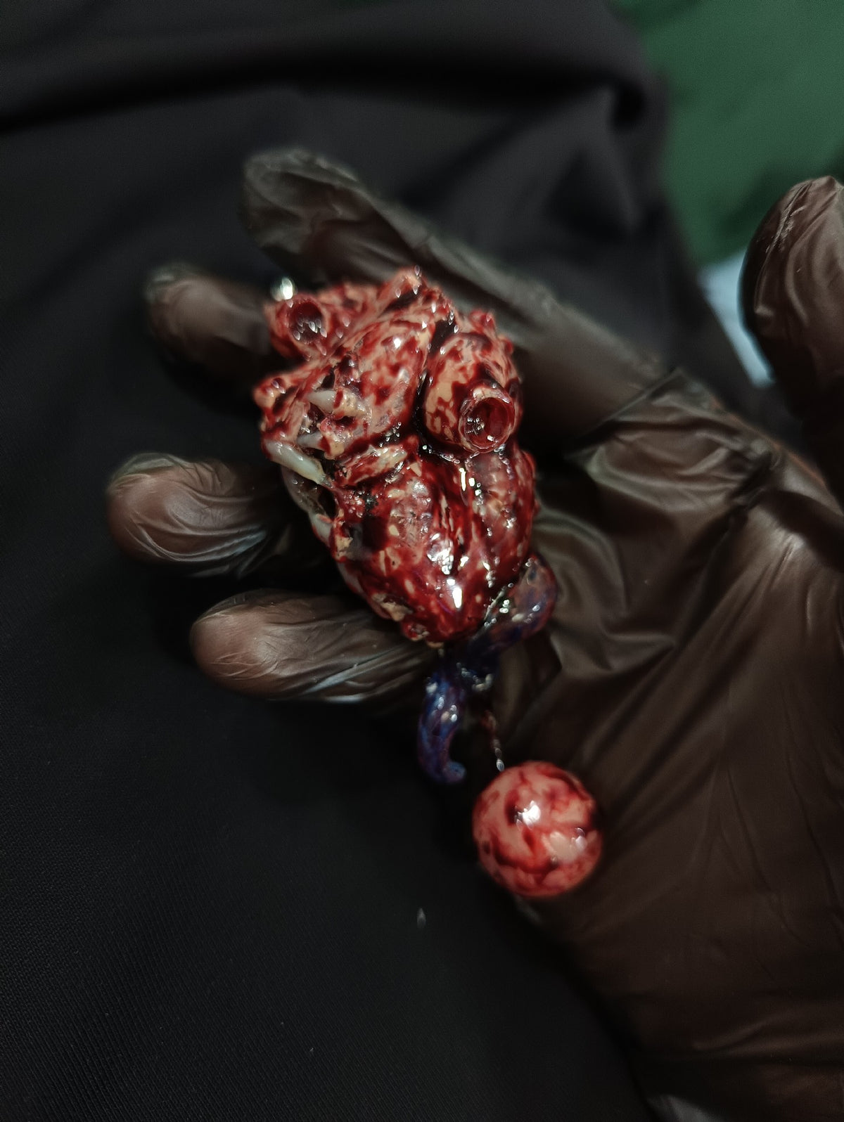 Cthulhu Heart Eye Pendant Resin