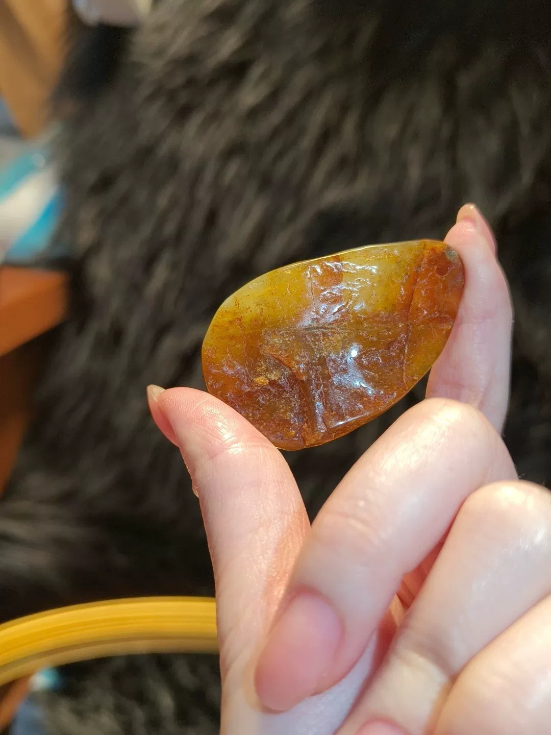 天然岫玉 魚躍龍門 手把件