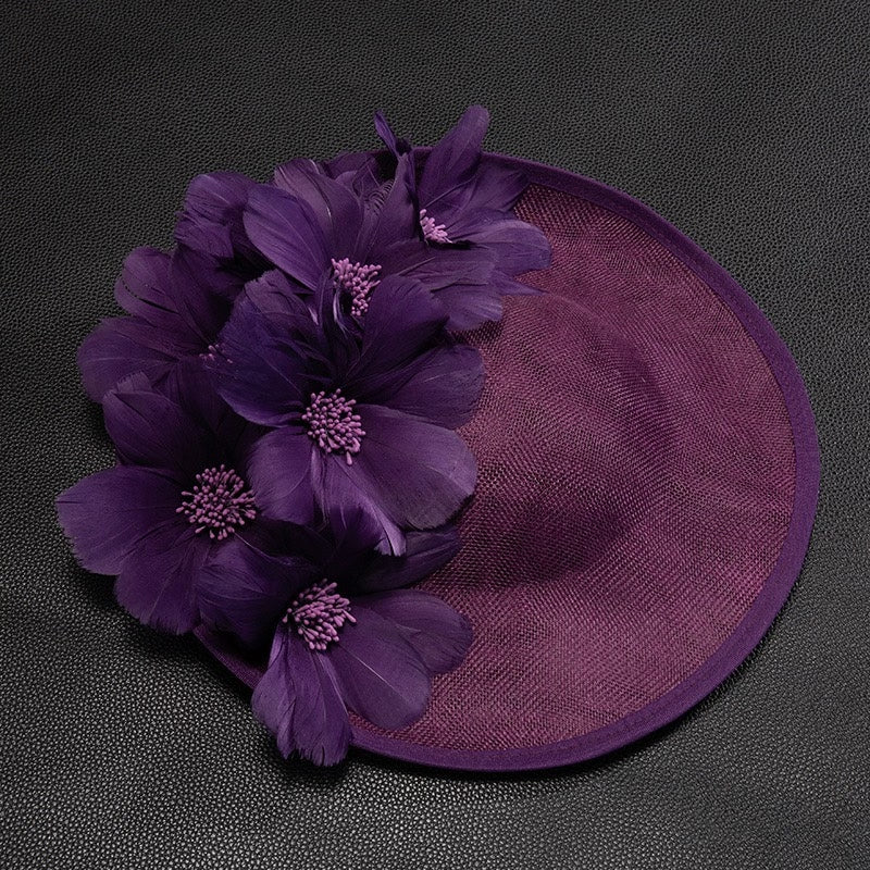 Emerald Green Feather Fascinator Hat